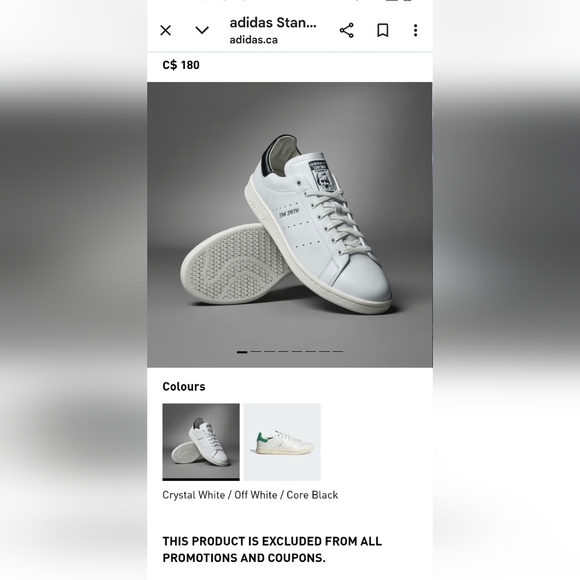 Adidas Stan Smith Women's Leather sneakers White and Pink, Size 8 New In Box - Picture 16 of 16